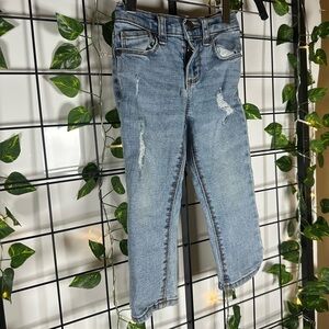 Old Navy Karate Skinny Distressed Light Indigo Jeans w/ Snap Buttons 2T (Boy)